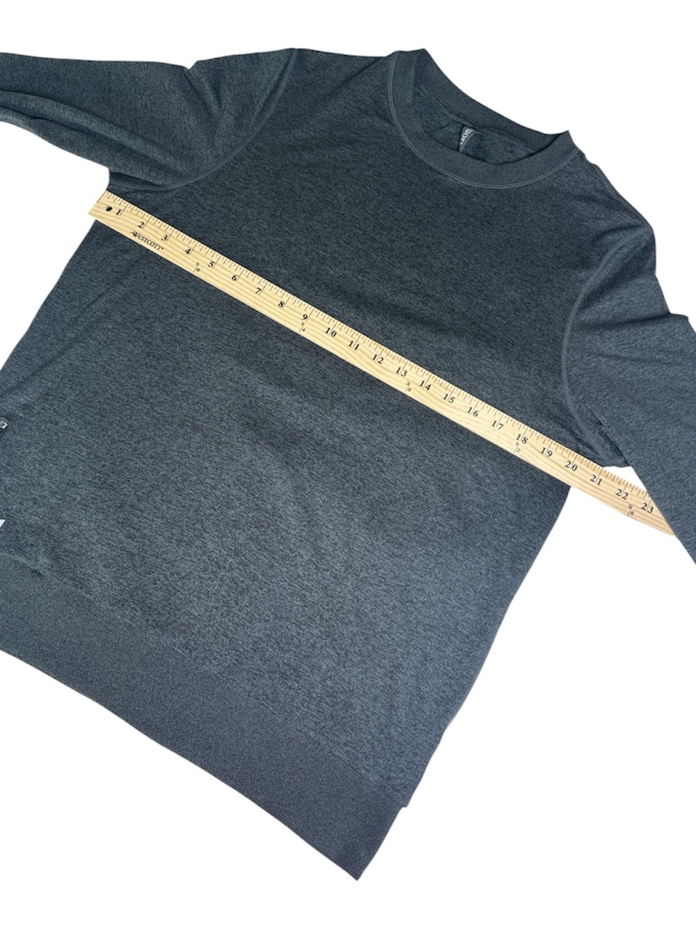 Vuori Ponto Performance Crew DreamKnit Sweatshirt Men’s Medium Charcoal Gray - Picture 6 of 8